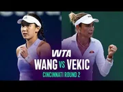 Xinyu Wang verslaat Donna Vekic op Cincinnati Open 2026 – Ronde 02