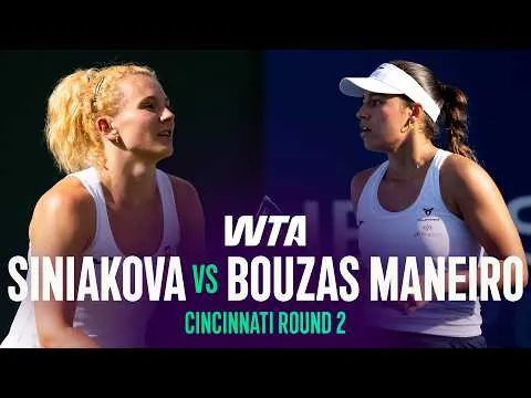 Katerina Siniakova sconfigge Jéssica Bouzas Maneiro a Cincinnati 2026 – 2° turno