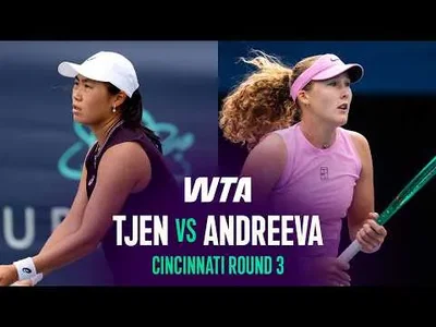 Mirra Andreeva poráží Janice Tjen v Cincinnati 2026 – 3. kolo