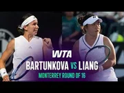Nikola Bartunkova verslaat En-Shuo Liang op Monterrey Open 2026 – ronde 2
