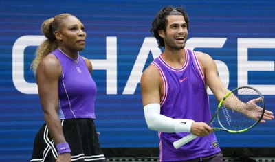 « Det var som en Grand Slam-finale »: Alcaraz etter mixed double med Serena Williams