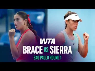 Solana Sierra slår Cadence Brace i São Paulo 2026 – første runde