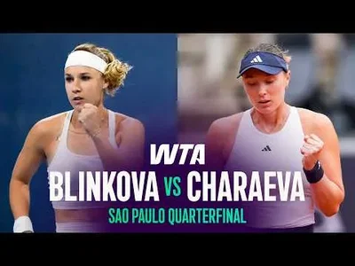 Anna Blinkova poráží Alinu Charaevovou ve čtvrtfinále São Paulo 2026