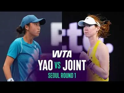 Maya Joint bat Xinxin Yao à l'Open de Corée 2026 – Premier tour