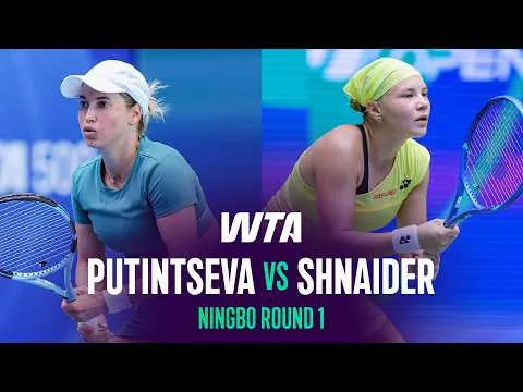 Diana Shnaider bat Yulia Putintseva à l'Open de Ningbo 2026 – 1er tour