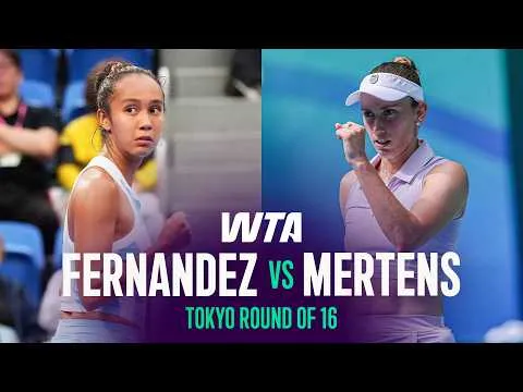 Image accompanying Video : Leylah Fernandez defeats Elise Mertens at Tokyo 2026 – Round 2, from TennisTemple