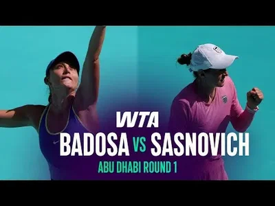 Sasnovich bat Badosa à l'Open d'Abou Dhabi 2026 – Premier tour