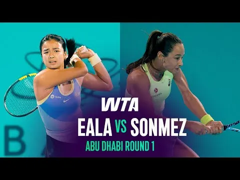 Eala bat Sonmez à l'Open d'Abou Dabi 2026 – 1er tour