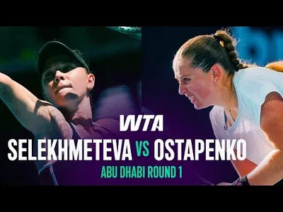 Ostapenko bat Selekhmeteva à Abu Dhabi 2026 – 1er tour