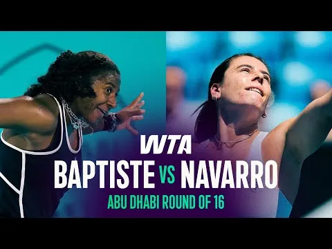 Hailey Baptiste bat Emma Navarro à Abu Dhabi 2026 – Huitièmes de finale