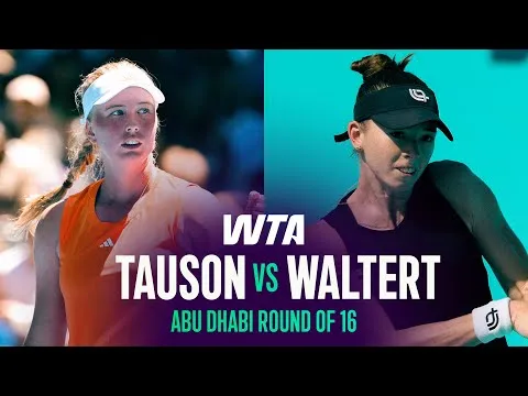 Clara Tauson bat Simona Waltert à Abou Dabi 2026 – Huitièmes de finale