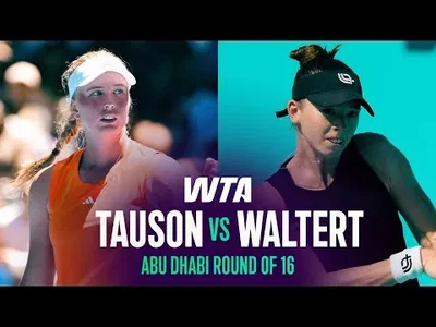 Clara Tauson bat Simona Waltert à Abou Dabi 2026 – Huitièmes de finale