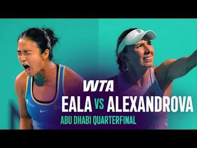 Alexandrova bat Eala à Abou Dhabi 2026 – Quarts de finale