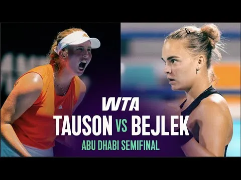 Sara Bejlek bat Clara Tauson à Abu Dhabi 2026 – Demi-finale