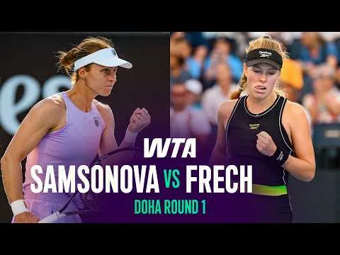 Frech bat Samsonova à Doha 2026 – 1er tour