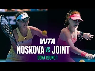 Linda Noskova écarte Maya Joint à Doha 2026 – 1er tour