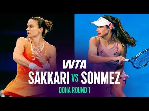 Sakkari bat Sonmez à Doha 2026 – Premier tour