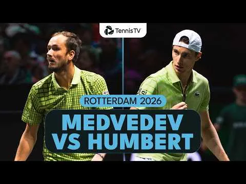 Humbert bat Medvedev à Rotterdam 2026 – Premier tour
