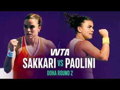 Sakkari bat Paolini à Doha 2026 – 2e tour
