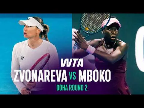 Mboko bat Zvonareva à Doha 2026 – 2e tour