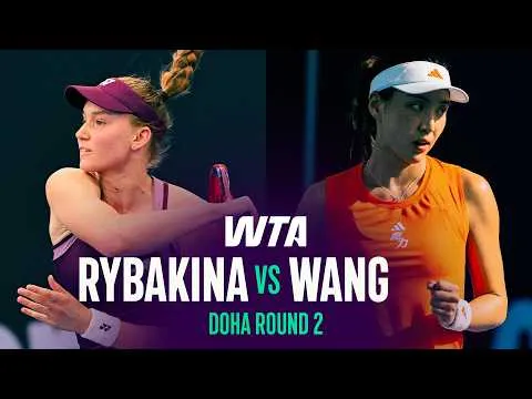 Rybakina bat Wang à Doha 2026 – 2e tour