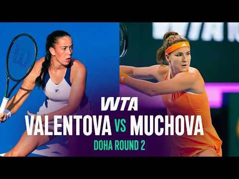 Muchova bat Valentova à Doha 2026 – 2e tour