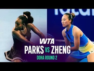 Zheng bat Parks à Doha 2026 – 2e tour