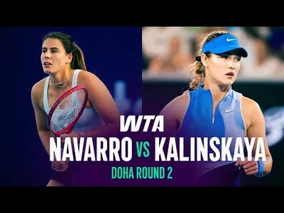 Kalinskaya élimine Navarro à Doha 2026 – 2e tour