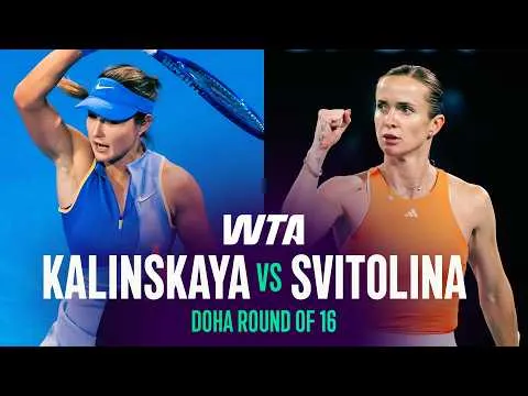 Kalinskaya bat Svitolina à Doha 2026 – 3e tour
