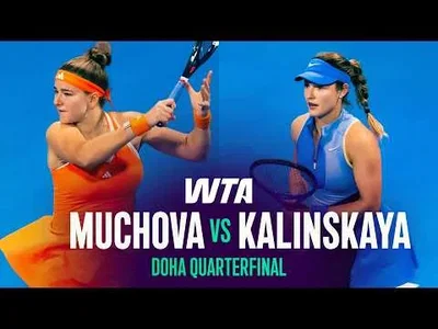 Muchova bat Kalinskaya à Doha 2026 – Quart de finale