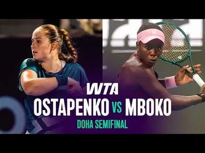 Victoria Mboko bat Jelena Ostapenko à Doha 2026 – Demi-finale