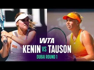 Clara Tauson bat Sofia Kenin à Dubaï 2026 – Premier tour