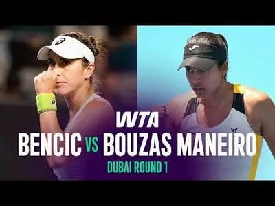 Bencic bat Bouzas Maneiro à Dubaï 2026 – Premier tour