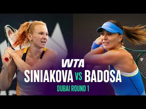 Paula Badosa bat Katerina Siniakova à Dubaï 2026 – Premier tour