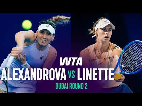 Linette bat Alexandrova à Dubaï 2026 – 2e tour