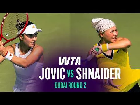 Iva Jovic bat Diana Shnaider à Dubaï 2026 – 2e tour