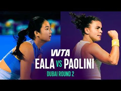 Alexandra Eala bat Jasmine Paolini à Dubaï 2026 – 2e tour