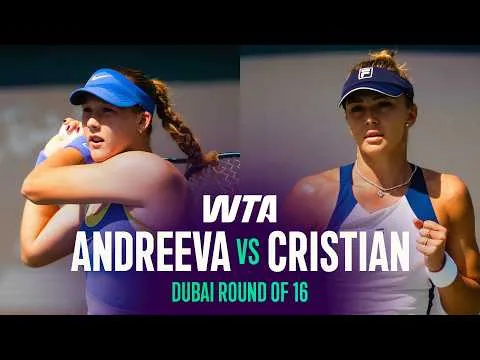 Andreeva bat Cristian à Dubaï 2026 – 3e tour