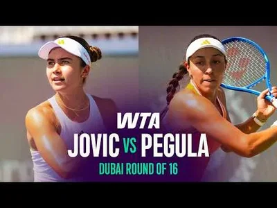 Pegula bat Jovic à Dubaï 2026 – 3e tour