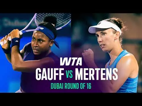 Cori Gauff bat Elise Mertens à Dubaï 2026 – Huitièmes de finale