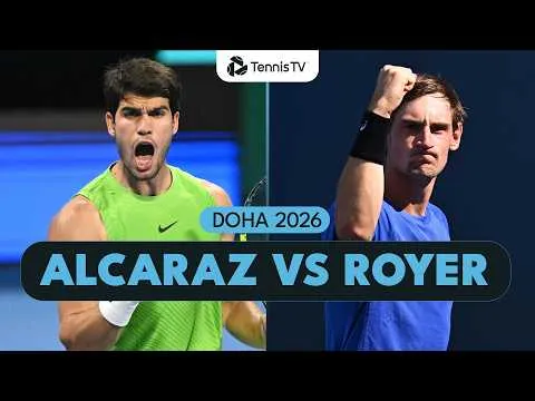Carlos Alcaraz bat Valentin Royer à Doha 2026 – Deuxième tour