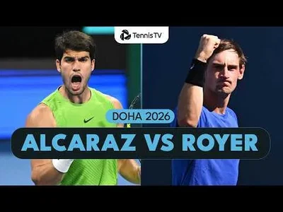 Carlos Alcaraz bat Valentin Royer à Doha 2026 – Deuxième tour