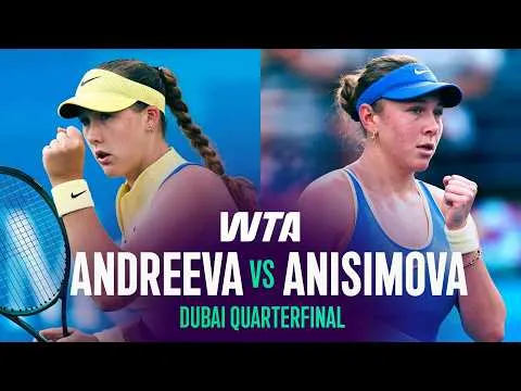 Anisimova bat Andreeva à Dubaï 2026 – Quart de finale
