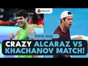 Carlos Alcaraz porazil Karenacha Chachanova v Dauhá 2026 – Čtvrtfinále