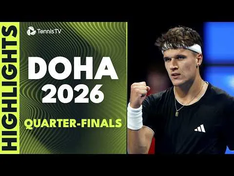 Doha 2026 : Alcaraz renverse Khachanov, Mensik crée la surprise en éliminant le numéro 2 mondial Sinner en quarts de finale