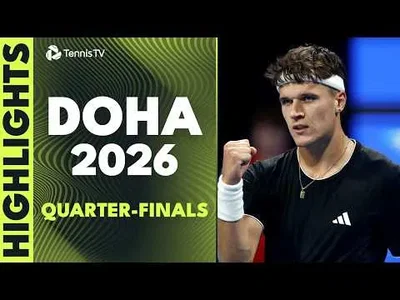 Doha 2026 : Alcaraz renverse Khachanov, Mensik crée la surprise en éliminant le numéro 2 mondial Sinner en quarts de finale