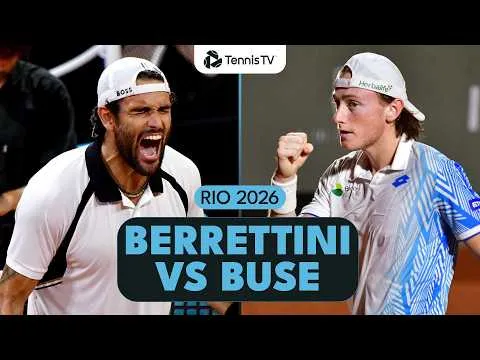 Ignacio Buse bat Matteo Berrettini à Rio 2026 – Quart de finale