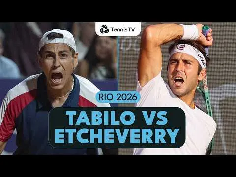 Tomas Martin Etcheverry bat Alejandro Tabilo à Rio 2026 – Finale
