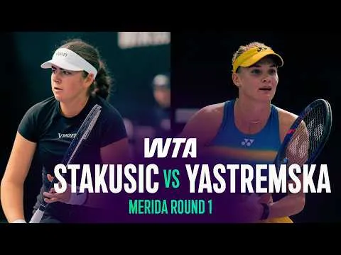 Stakusic bat Yastremska à Merida 2026 – Premier tour