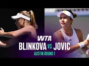 Jovic ngalahake Blinkova ing Austin 2026 – Babak 1